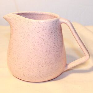 Bauer Mid Century Pink Speckled 4.5" Pitcher - Vintage Retro Grannycore - EUC